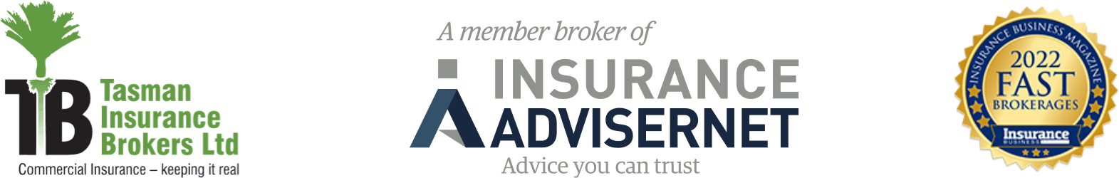 Tasman insurance brokers and insurance advisernet logos